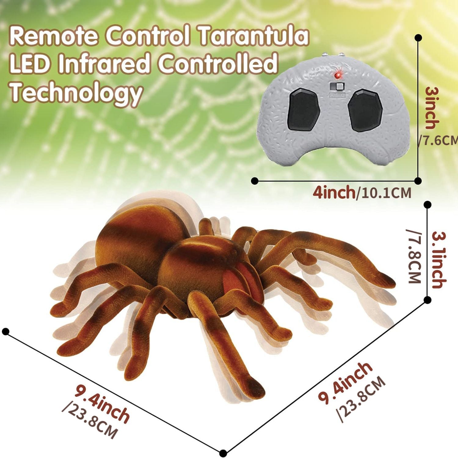 Remote Control Spider Toys ; For Kids Pets USB Rechargeable Indoor And Outdoor Prank Toys ; Kids Electronics Halloween Boys Girls For Children - GoTypical