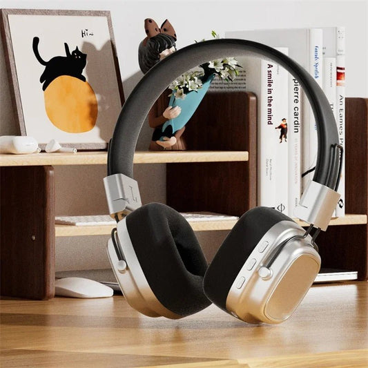 Retro On - Ear Wireless Headset Bluetooth Talking Headset Surround Sound Headset Bluetooth 5.3 DR02 - GoTypical
