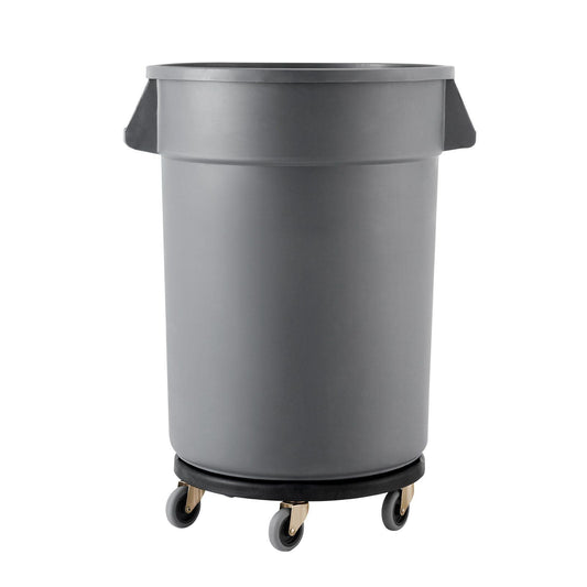 Round Trash Can Dolly Fit 20, 32, 44, 55 Gal Garbage Container 500lbs Heavy Duty - GoTypical