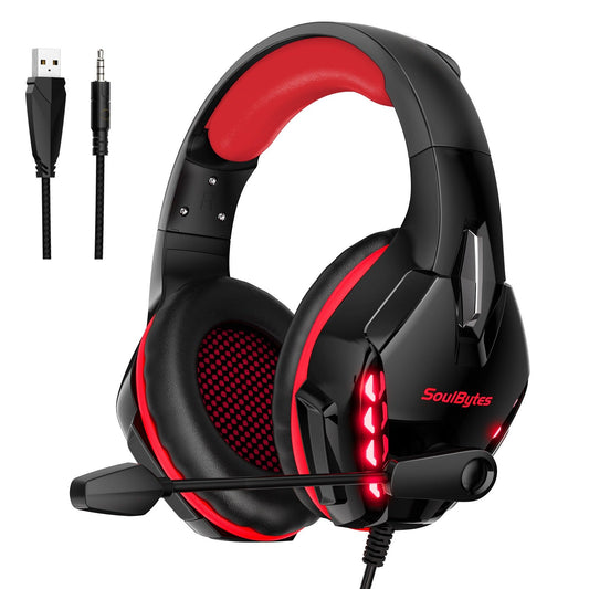 S11 Head mounted Gaming Chicken Earphones Wired Control Esports Earphones Luminous Computer Earphones - GoTypical
