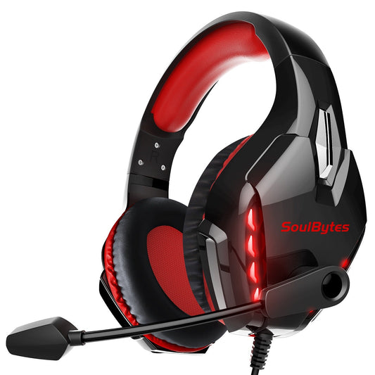 S11 Head mounted Gaming Chicken Earphones Wired Control Esports Earphones Luminous Computer Earphones - GoTypical