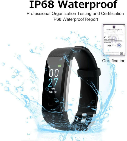 S5 Fitness Tracker Smart Watch Sports Watch Bracelet blood pressure fitness heart rate meter step temperature waterproof sports bracelet - GoTypical