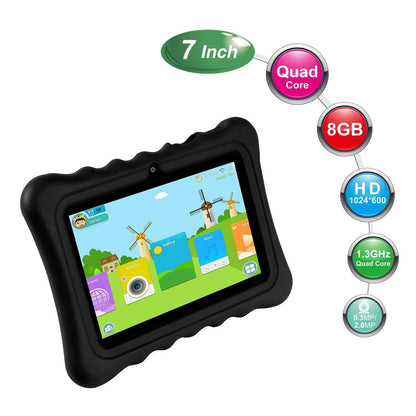 Shock-Resistant Silicone Tablet Case with Stand – 7-Inch Universal Fit - GoTypical