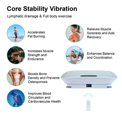 Silent Vibration Platform Crazy Fitness Massage 10 - Frequency Weight Loss & Fat Burner Body Shaking Machine For Unisex Grey033 - GoTypical