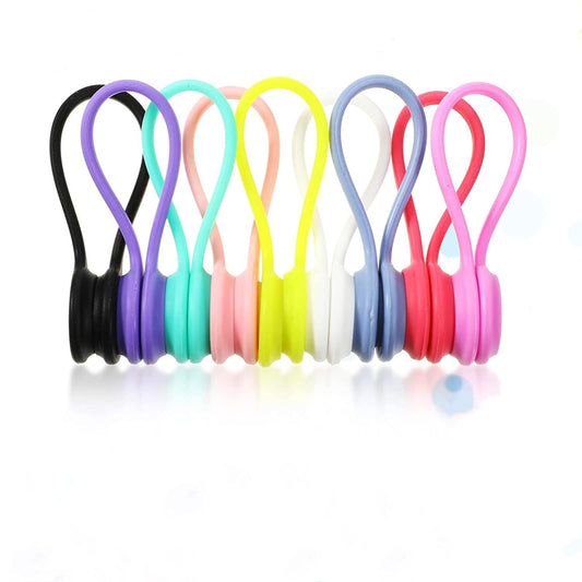 Silicone Magnet Hub; Round Identification Marks And Wire Labels For Electronics Reusable Organizer Cables; Safety Straps For Earplugs - GoTypical