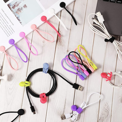 Silicone Magnet Hub; Round Identification Marks And Wire Labels For Electronics Reusable Organizer Cables; Safety Straps For Earplugs - GoTypical