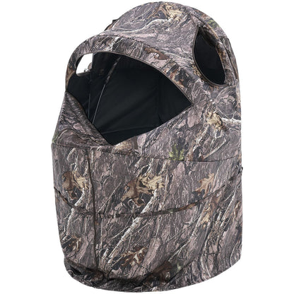 Single Person Portable Hunting Blind Ground Deer Duck Blind with Carrying Bag - GoTypical