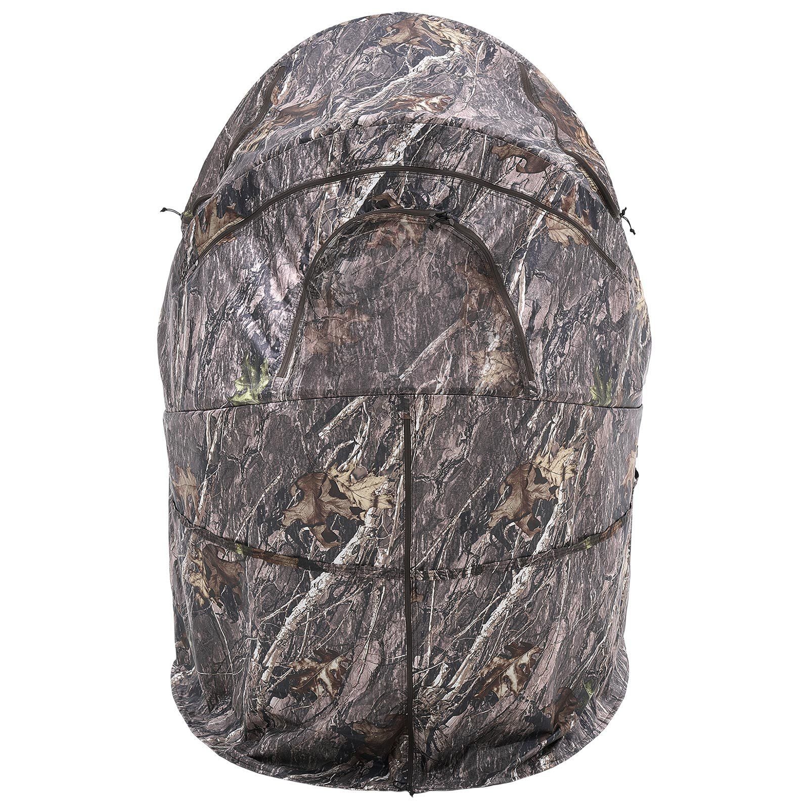 Single Person Portable Hunting Blind Ground Deer Duck Blind with Carrying Bag - GoTypical