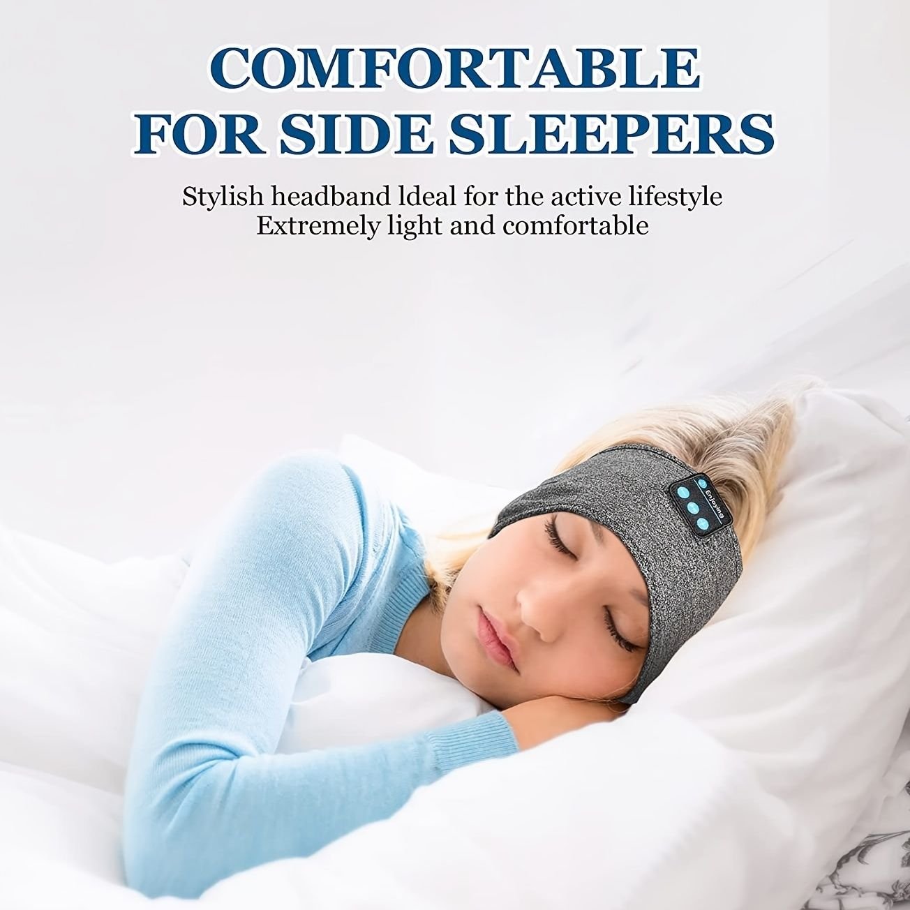 Sleep Headphones; Noise Cancelling Headphones For Sleeping - Sleep Headphones For Side Sleepers; Sleeping Headphones Headband For Insomnia Nuit Travel For Women Men Mom Dad Kids - GoTypical