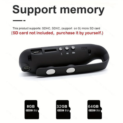 Small Body Cameras; 1080P Full HD Mini Camera Body Wear Camera; Bike Cameras Cycling Video Recorder; Portable Pocket Body Cams With Back Clip; Video & Audio Recording; Motion Activated - GoTypical