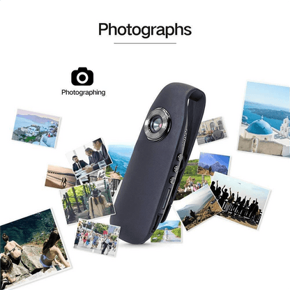Small Body Cameras; 1080P Full HD Mini Camera Body Wear Camera; Bike Cameras Cycling Video Recorder; Portable Pocket Body Cams With Back Clip; Video & Audio Recording; Motion Activated - GoTypical