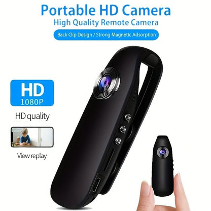 Small Body Cameras; 1080P Full HD Mini Camera Body Wear Camera; Bike Cameras Cycling Video Recorder; Portable Pocket Body Cams With Back Clip; Video & Audio Recording; Motion Activated - GoTypical