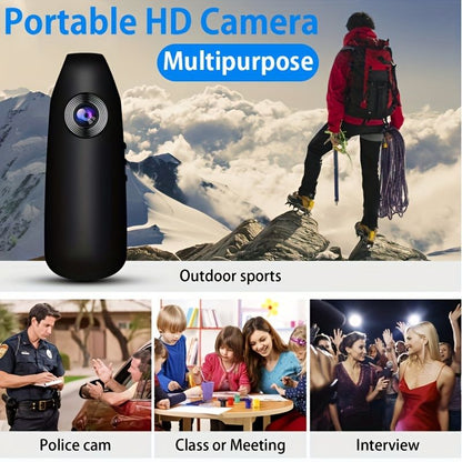 Small Body Cameras; 1080P Full HD Mini Camera Body Wear Camera; Bike Cameras Cycling Video Recorder; Portable Pocket Body Cams With Back Clip; Video & Audio Recording; Motion Activated - GoTypical