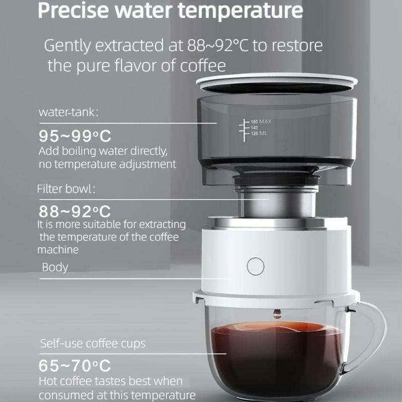 . Portable Mini Filter Coffee Machine – Compact Travel Brewer - GoTypical