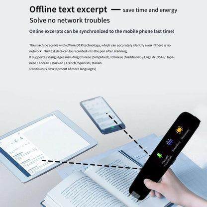. Smart AI Scan Reader – Portable Voice Translator Pen with WiFi - GoTypical