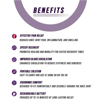 Knee Massager – . Wireless Smart Device with Heat & Vibration - GoTypical