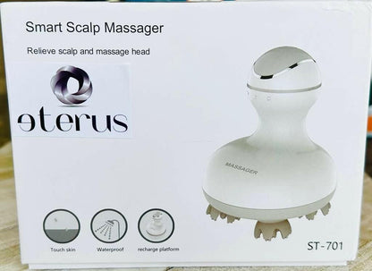 Scalp Massager – . Smart Electric Rechargeable White Silicone - GoTypical