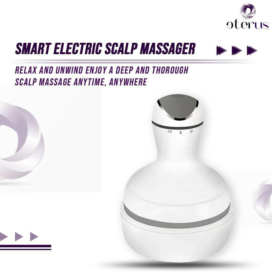 Scalp Massager – . Smart Electric Rechargeable White Silicone - GoTypical