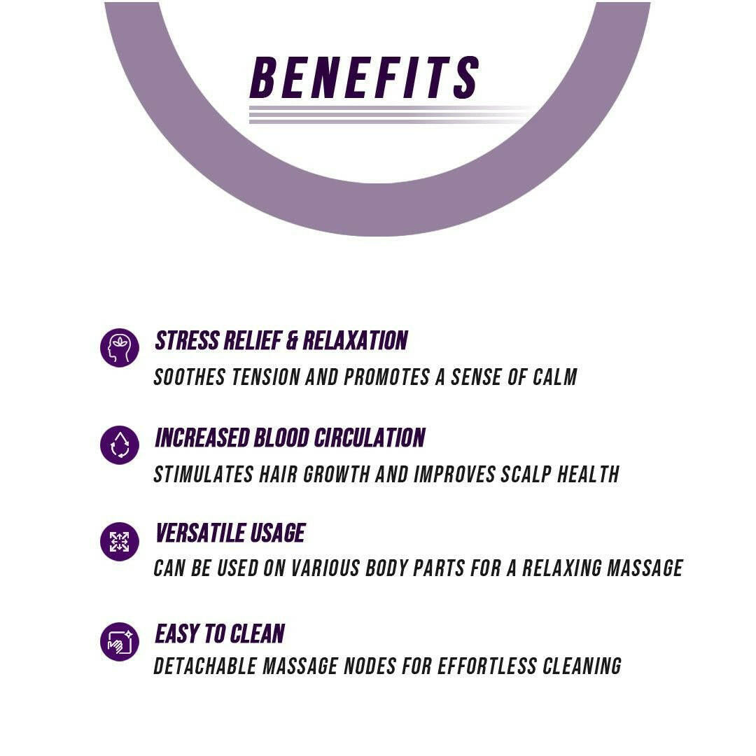 Scalp Massager – . Smart Electric Rechargeable White Silicone - GoTypical