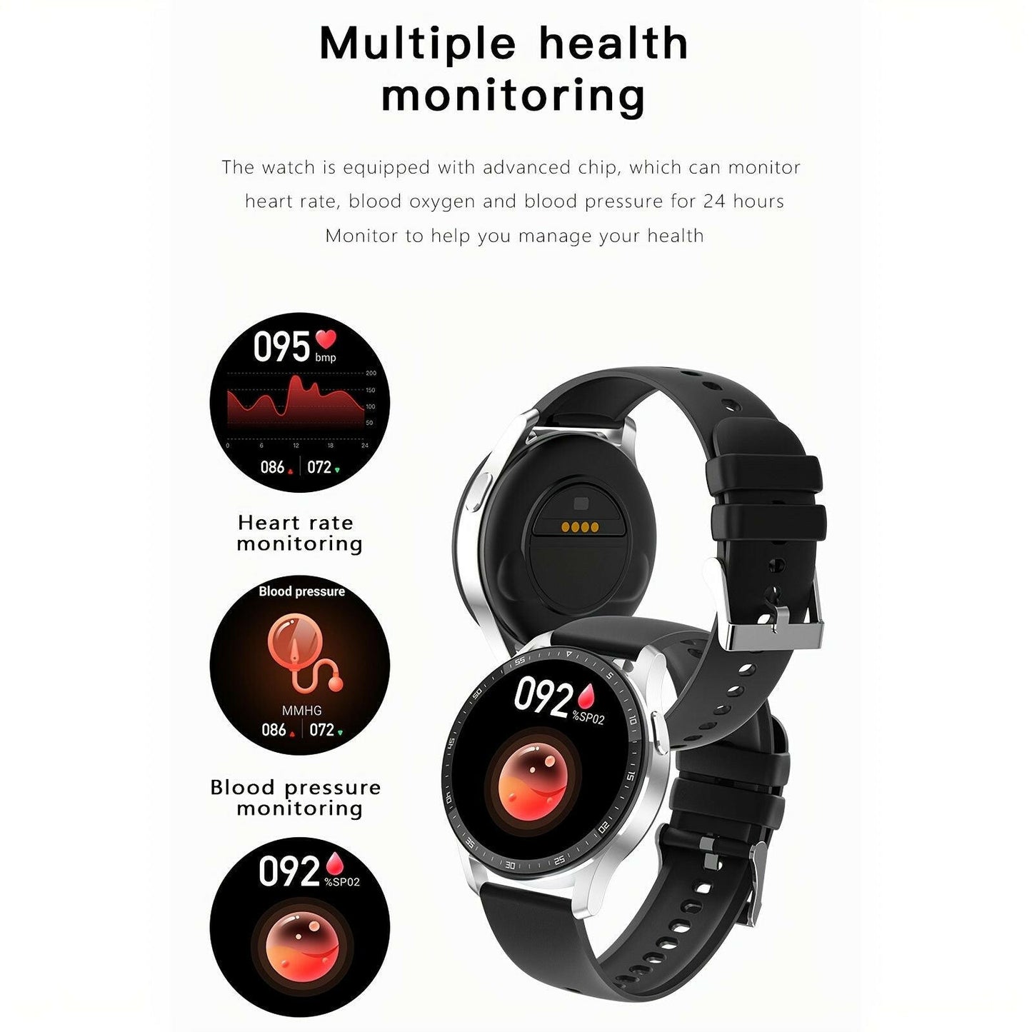 . Smart Sports Watch – Waterproof with Built-in Earphone - GoTypical