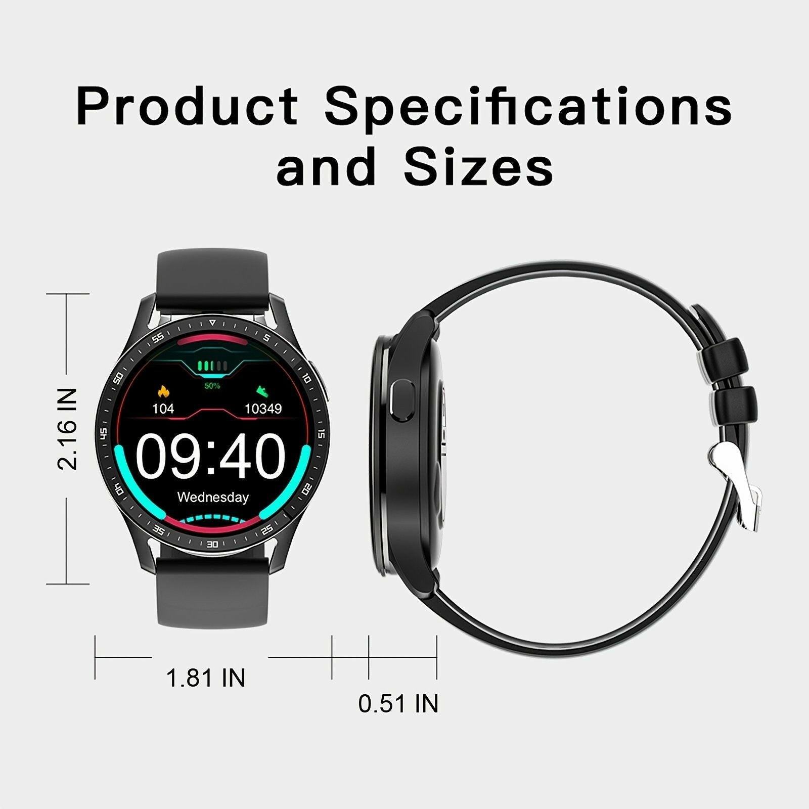 . Smart Sports Watch – Waterproof with Built-in Earphone - GoTypical