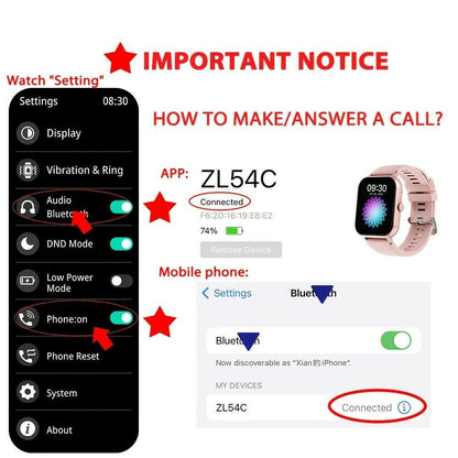 . Smart Watch 1.83'' Full Touch Screen – Bluetooth Calling, 100+ Sport Modes - GoTypical
