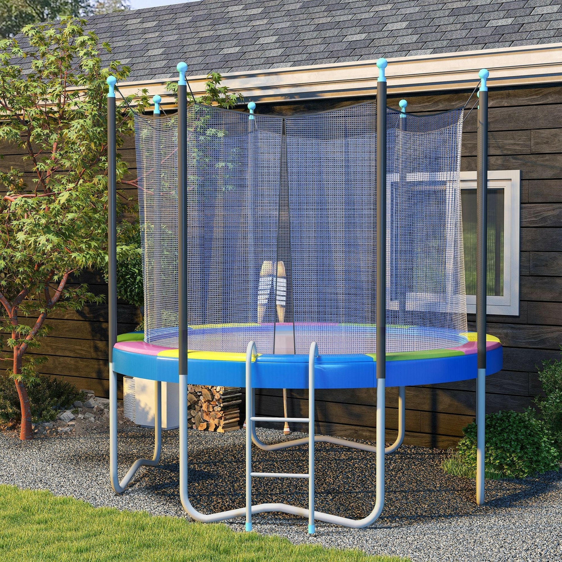 12FT Trampoline Spring Cover Safety Pad – Water & Tear Resistant All-Weather - GoTypical