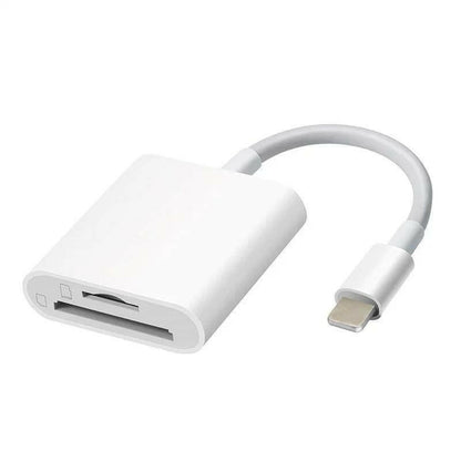 Apple 2-in-1 Lightning Card Reader – TF & SD OTG Adapter for iPhone iPad - GoTypical