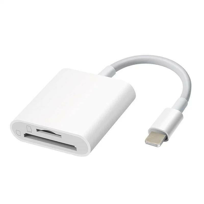 Apple 2-in-1 Lightning Card Reader – TF & SD OTG Adapter for iPhone iPad - GoTypical