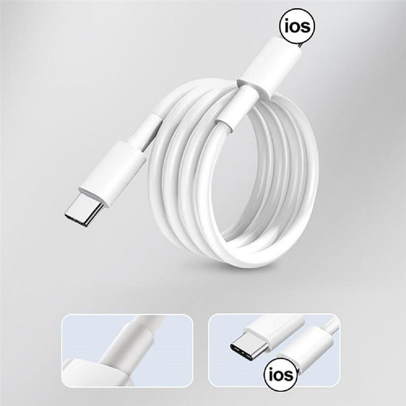 Suitable for Apple phone fast charging data cable 1.8m black and white PD20W charging cable, iPhone 14 charging cable - GoTypical