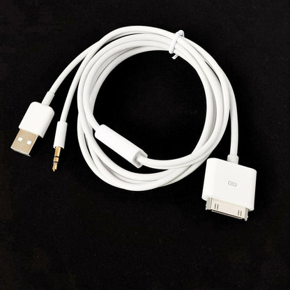 . USB Charging Data Cable – 1.5m TPE Wire for iPhone 4S & AUX Car Audio - GoTypical