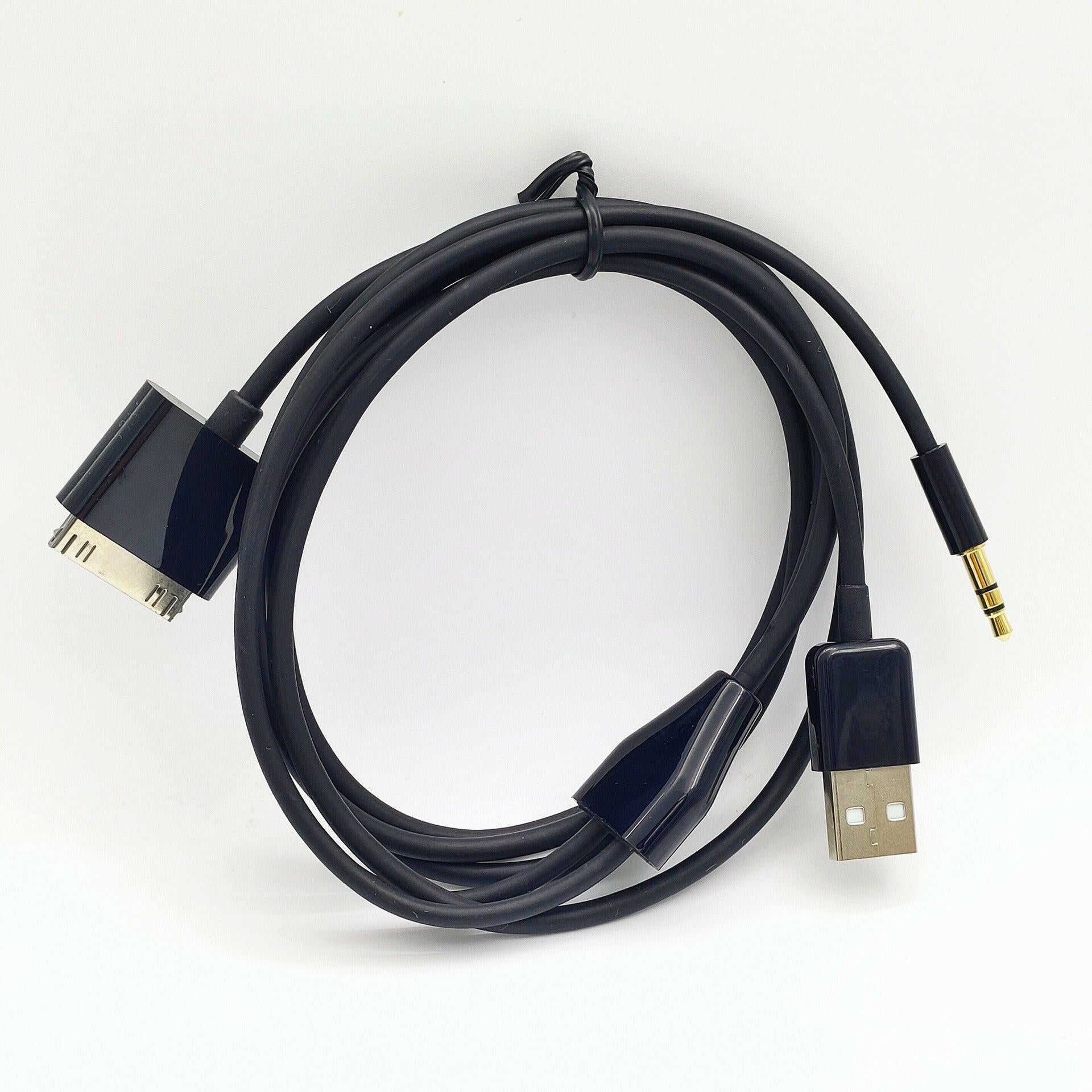 . USB Charging Data Cable – 1.5m TPE Wire for iPhone 4S & AUX Car Audio - GoTypical