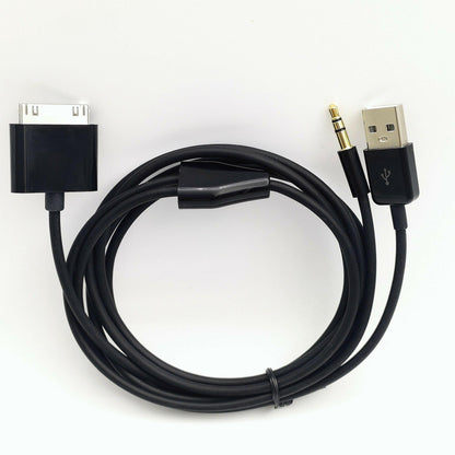 . USB Charging Data Cable – 1.5m TPE Wire for iPhone 4S & AUX Car Audio - GoTypical