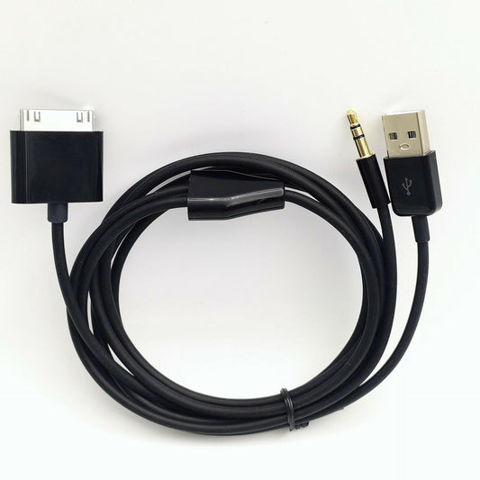 . USB Charging Data Cable – 1.5m TPE Wire for iPhone 4S & AUX Car Audio - GoTypical