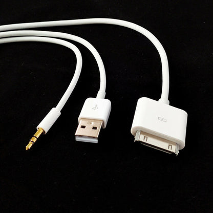 . USB Charging Data Cable – 1.5m TPE Wire for iPhone 4S & AUX Car Audio - GoTypical