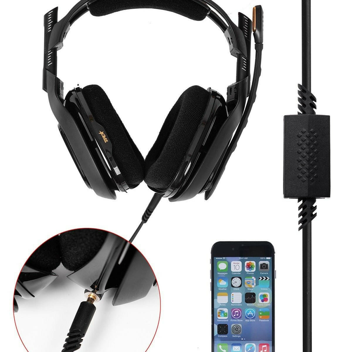 . Logitech Astro A10 A40 Gaming Headphone Audio Cable – 2m Mute Cord - GoTypical