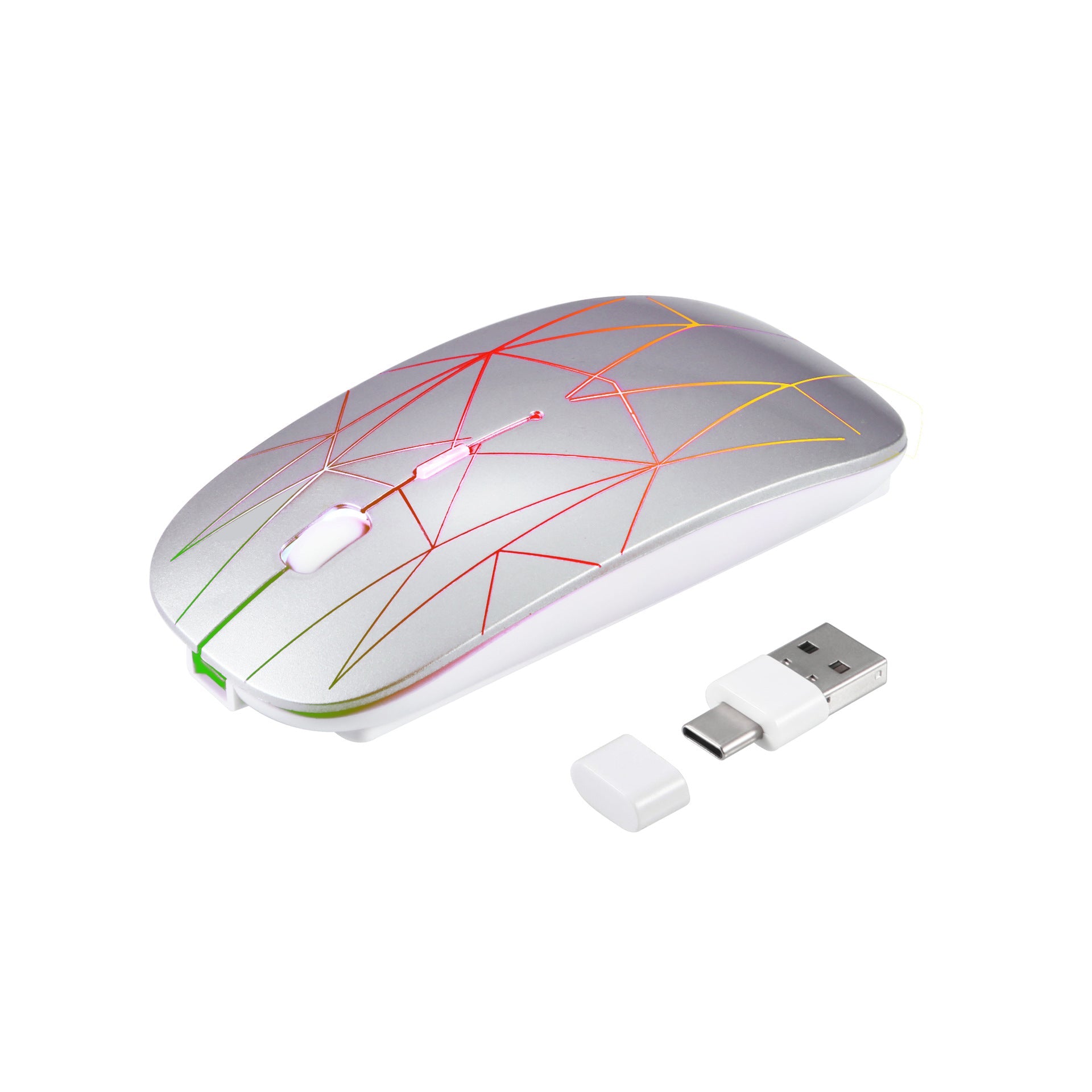 Suitable for Microsoft Surface Light up Silent Type c+USB Dual Interface Mouse Wireless Mouse - GoTypical