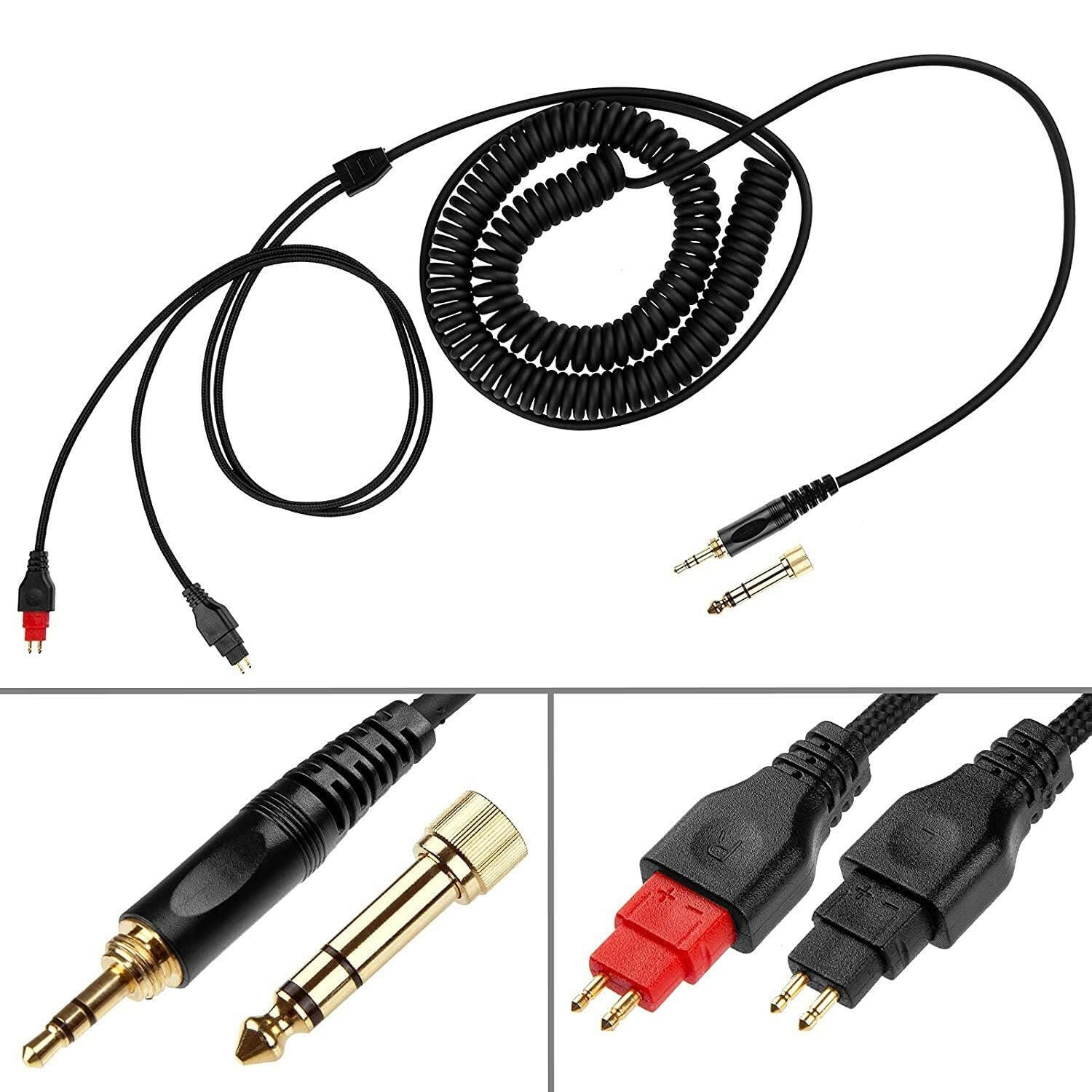 . Spring Earphone Audio Cable for Sennheiser HD580 HD600 HD650 HD660S - GoTypical