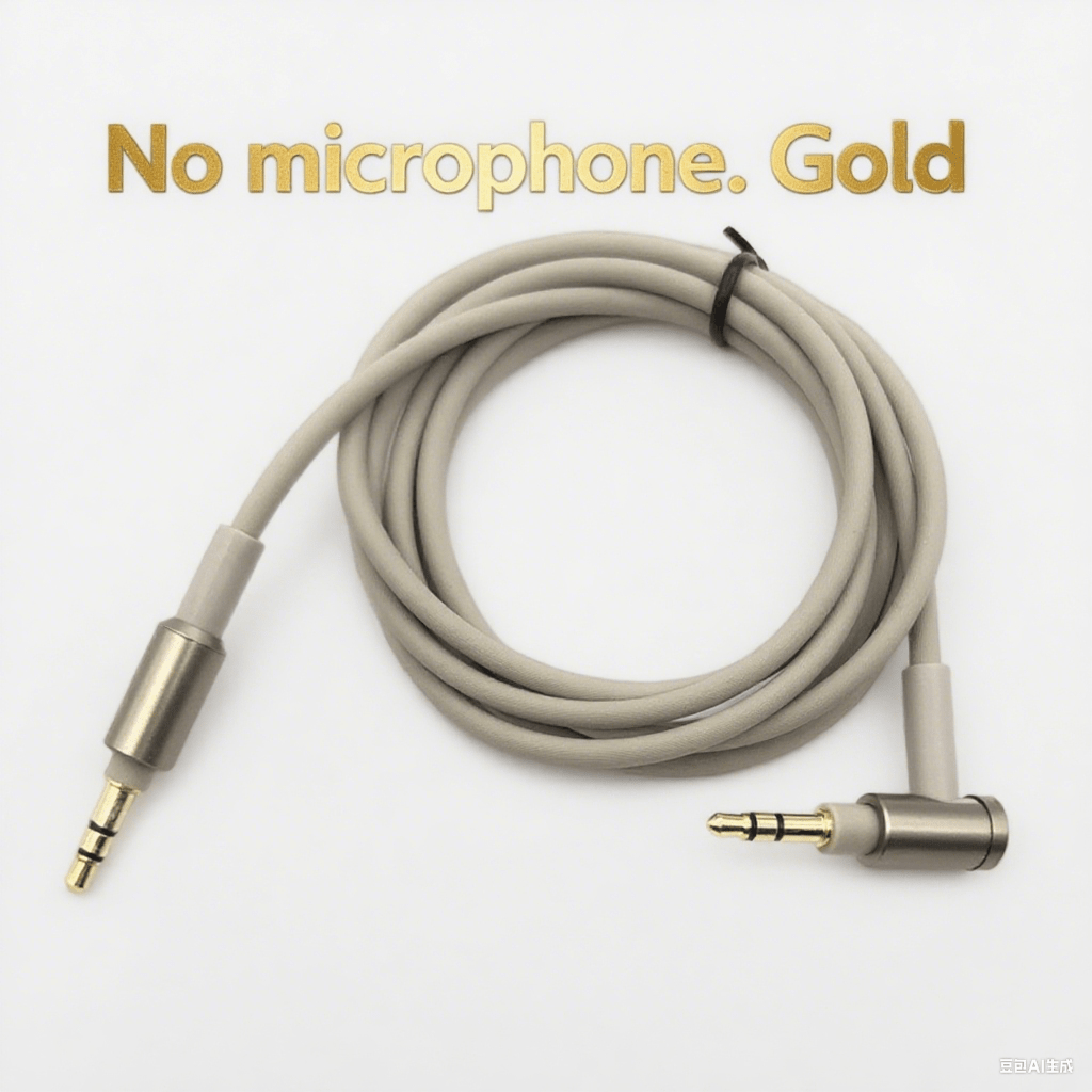 Sony WH-H900N Audio Cable – Faux Leather Case, Gold-Plated 3.5mm Plug - GoTypical
