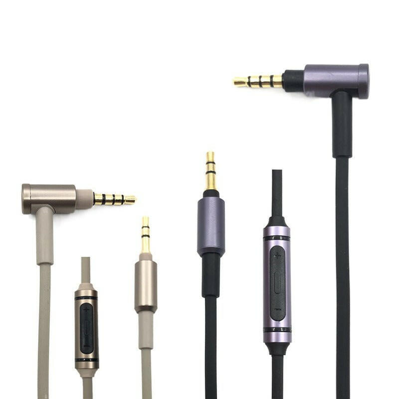 Sony WH-H900N Audio Cable – Faux Leather Case, Gold-Plated 3.5mm Plug - GoTypical