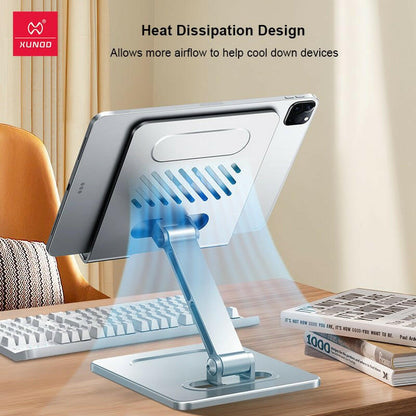. Foldable Aluminum Alloy Tablet Stand – Heat Dissipation Mobile Holder - GoTypical