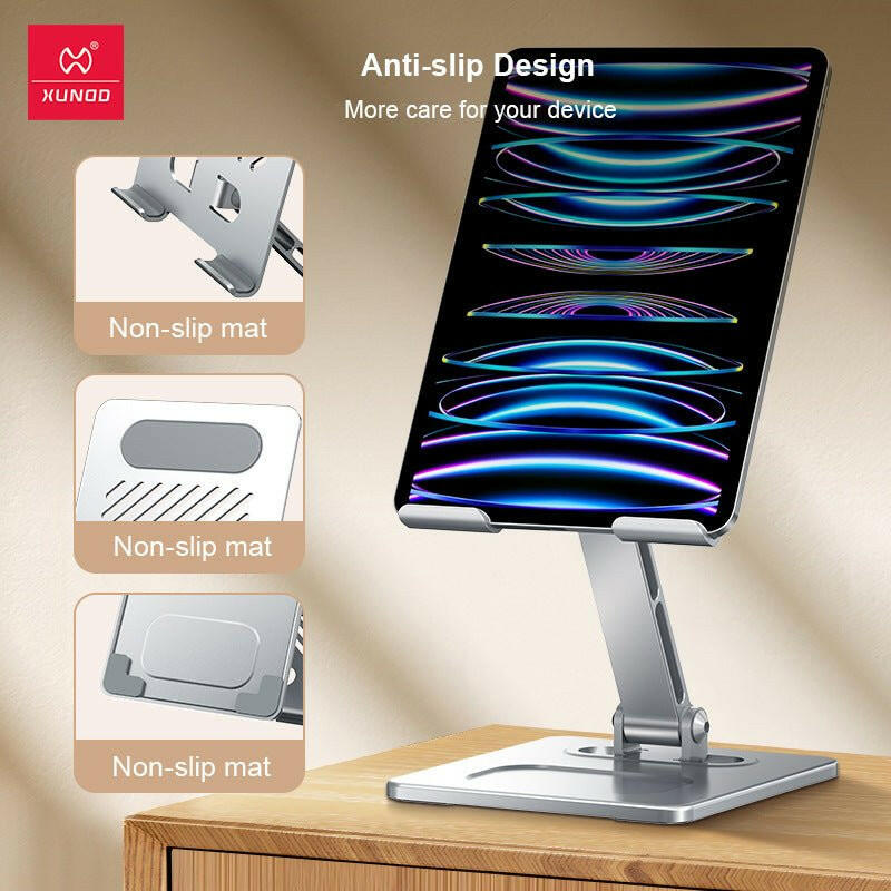 . Foldable Aluminum Alloy Tablet Stand – Heat Dissipation Mobile Holder - GoTypical
