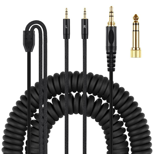 Tianlong Dual 3.5mm Headphone Spring Cable – Compatible with AH-D7100 Series - GoTypical