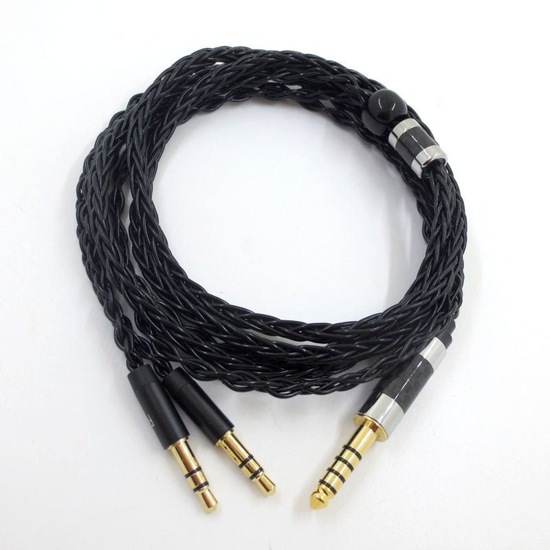 Suitable for Tianlong AH - D7100 7200 D600 HIFIMAN dual 3.5mm silver plated balanced headphone cable - GoTypical