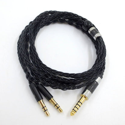 Suitable for Tianlong AH - D7100 7200 D600 HIFIMAN dual 3.5mm silver plated balanced headphone cable - GoTypical