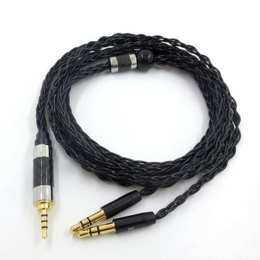 . Silver Plated Balanced Headphone Cable – Dual 3.5mm for Tianlong HIFIMAN - GoTypical