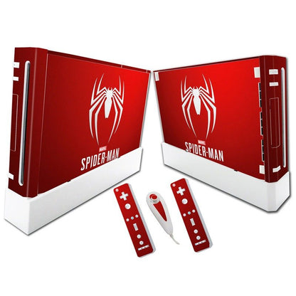 Suitable for WII stickers wii console cartoon protective film Spider - Man Fortress Night multiple styles without leaving glue - GoTypical