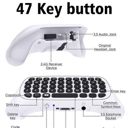 Suitable for Xbox One series game controllers wireless keyboard Xbox Series S/X input keyboard with joystick - GoTypical