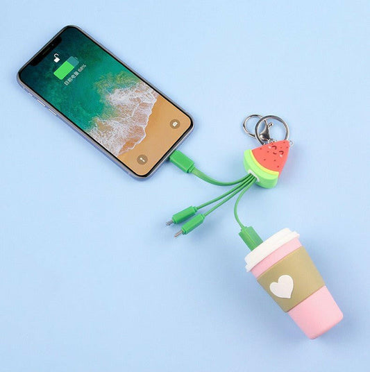 . Fast Charging Watermelon Keychain Cable – TPE Material - GoTypical