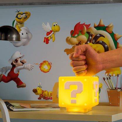 Super Mario Night Light with Sound Effects, Block Night Light,Bedside Lamp, Desklamp for Kids and Fans, Birthday Gift, Holiday Gift - GoTypical
